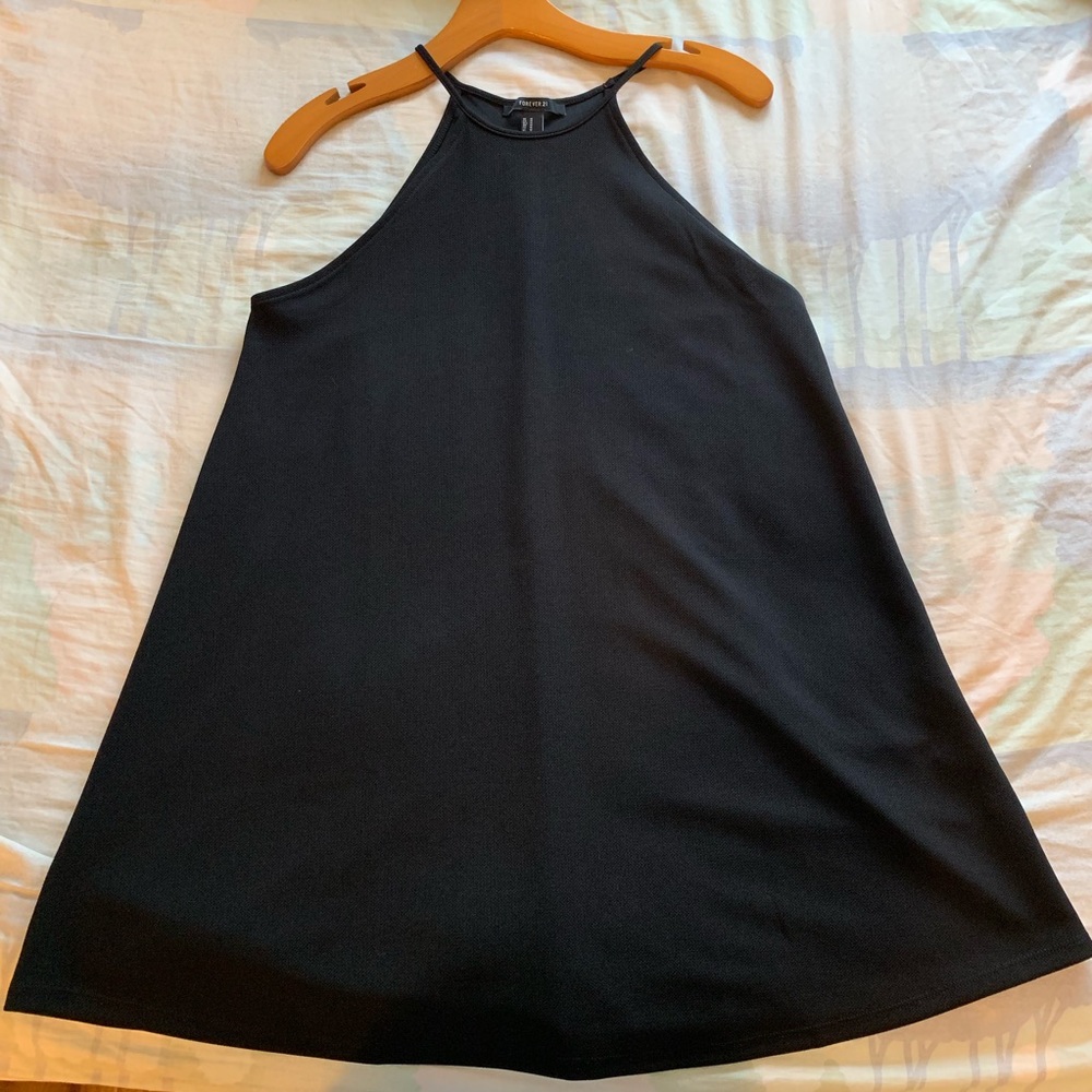 Forever21 black cami shift dress